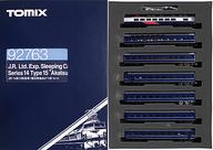 【中古】鉄道線路ひな形 1/150 JR 14系15形 臥榻急行列車あかつき書き割り(7両書き割り) [92763]
