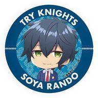 【中古】バッジ・ピンズ(キャラクター) 蘭堂槍也 「トライナイツ 缶バッジ 02 ミニキャラ」画像