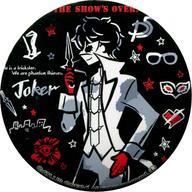 【中古】バッジ・ピンズ(キャラクター) 主人公(怪盗服) 「ペルソナ5 Design Produced by Sanrio ふぉーちゅん☆缶バッジ CoolVer.」