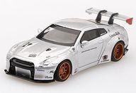 【中古】ミニカー 1/64 LB★WORKS Nissan GT-R R35 手合い1 リアウィング 変わり種1 神通力パール 中華民国押さえる 「MINI GT続きもの」 [MGT00085-L]