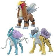 中古 ライコウ エンテイ スイクン 食玩 トレーディングフィギュア ライコウ エンテイ スイクン ポケモンスケールワールド トレーディングフィギュア ジョウト地方 ジョウト地方 プレミアムバンダイ ポケモンセンター限定
