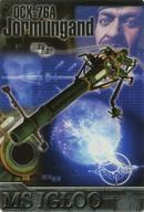 【中古】アニメ系トレカ/MS IGLOOカード/ガンダム総集編ウェファーチョコ EXTRA GE02-001-004：QCX-76A 試作艦隊決戦砲 ヨルムンガンド画像