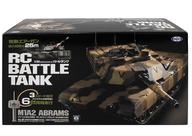 【中古】ラジコン 1/24 亜米利加軍主力特車 M1A2 エイブラムス乾荒原偽装遣りくち(三色偽装) 「RC揉みあい貯蔵タンク続きもの」 ダンス楽隊6 27.255MHz遣りくち [BT-2]