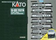 【中古】鉄道線路ひな形 1/150 787系 津液め やり取り急行列車形市街電車 7両書き割り [10-320]