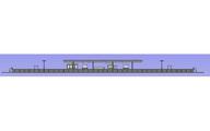 【新品】鉄道模型 1/150 島式ホームセット(都市型) 照明付 [4275]