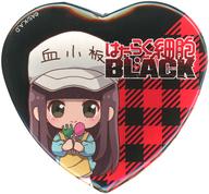 【中古】バッジ・ピンズ 血小板 「はたらく細胞BLACK×PRINCESS CAFE ミニキャラハート缶バッジ」画像