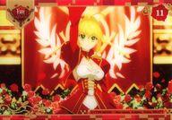【中古】アニメ系トレカ/オブリストゥス地動説/Fate/EXTRA Last Encore ビジュアルクリアカードガム 11：セイバー画像