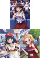 【中古】クリアファイル 鈴木和香＆永井加奈子＆天草琴音(東北楽天ゴールデンイーグルス) パ・リーグ6球団コラボクリアファイル3枚セット 「八月のシンデレラナイン」 C97グッズ画像