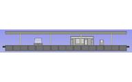 【中古】鉄道線路ひな型 1/150 島式老人ホーム(都市型) コンビニ・照明装置付取りひろげる部 [4277]