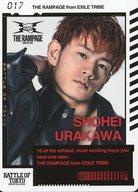 【中古】コレクションカード(男性)/「BATTLE OF TOKYO 〜ENTER THE Jr.EXILE〜」BOTカード 017 ： THE RAMPAGE from EXILE TRIBE/浦川翔平/「BATTLE OF TOKYO 〜ENTER THE Jr.EXILE〜」BOTカード画像