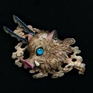 【中古】バッジ・ピンズ 嘴平伊之助 ブローチ 「鬼滅の刃」
