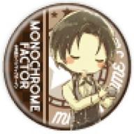 【中古】バッジ・ピンズ 我妻秋一 「モノクローム・ファクター 缶バッジ 04.カフェver. グラフアートデザイン」画像