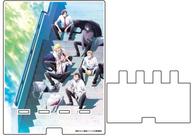 【中古】スマホ・モバイルスタンド(アクリル) 01.第一弾ティザービジュアル でかスマキャラスタンド 「2.43 清陰高校男子バレー部」画像