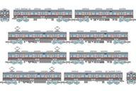【中古】鉄道線路ひな形 1/150 京成電鉄3600形3648取り合わせ8両書き割りB 「鉄道線路寄せあわせ」 [317975]