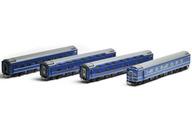 【中古】鉄道線路ひな型 HOゲージ 1/80 24系24形客車 あけぼの 4両増結仕掛ける [HO-9045]