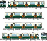 【中古】鉄道模型 1/150 横浜市営地下鉄グリーンライン 10000形 2次車・開業10周年記念装飾列車 4両セットB 「リニア地下鉄道コレクション」 [316466]