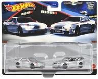 【中古】ミニカー 1/64 日産 スカイライン GT-R 「Hot Wheels プレミアム 2パック」 [HCY75]