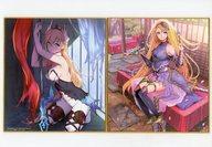 【中古】紙製品 天道花燐＆フェリス・エリス(ゲーマーズ!＆伝説の勇者の伝説) ミニ色紙2枚セット 「くじ引き堂 ファンタジア・リビルド オンラインくじ」 B-5賞画像