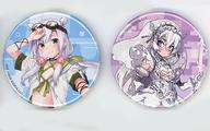 【中古】バッジ・ピンズ システィーナ＝フィーベル(水着Ver.)＆チャイカ・トラバント(ロクでなし魔術講師と禁忌教典＆棺姫のチャイカ) 缶バッジ2個セット 「くじ引き堂 ファンタジア・リビルド オンラインくじ」 C-6賞画像