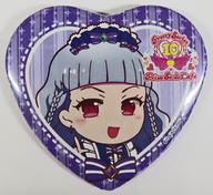 【中古】バッジ・ピンズ 幸多みちる 「プリティーシリーズ10周年×プリズムストーンカフェ 第6弾 だいあ in アイドルタイムプリパラ ハート型缶バッジ(ミニキャライラスト)」画像
