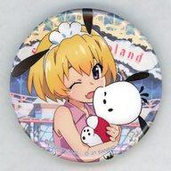 【中古】バッジ・ピンズ 北条沙都子＆ポチャッコ(ノーマル) 「ひぐらしのなく頃に卒×サンリオキャラクターズ PremiumShop キラキラ当たり付き缶バッジ」画像