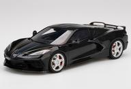【中古】ミニカー 1/18 シボレー コルベット スティング花の冠 2020 (黒いこと×ミッドナイトグレーストライプ) 「TOP SPEED続きもの」 [TS0283]