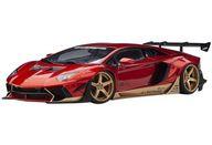 【中古】ミニカー 1/18 不羈ウォーク LB-WORKS ランボルギーニ アヴェンタドール リミテッドエディション(御機嫌基準打数・赤いこと×ゴールド・声遣い) 「オートアート・コンポジットモデルシリーズ」 [79182]