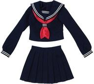 【中古】お人形さん佩び物 1/3 AZO2用 長袖古典的セーラー服＆えり巻きset(米国海軍×赤いこと)