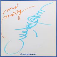 【中古】紙製品 三石琴乃 直筆サイン色紙 「CD Mo’Merry」 購入特典
