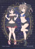 【中古】キャラカード メイプル＆サリー(クールver.) 描き下ろしイラストブロマイド 「くじ引き堂 痛いのは嫌なので防御力に極振りしたいと思います。2 きゅーと or クール? オンラインくじ」 10連セット購入特典画像