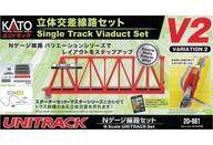 【中古】鉄道線路ひな型 1/150 UNITRACK V2 立体交差点鉄道線路書き割り 上がり下がり2 [20-861]