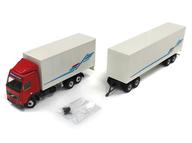 【中古】ミニカー 1/50 VOLVO FH16 Globetrotter 6&times;2 4-axle trailer(レッド&times;ホワイト&times;ライトブルー) [4609/280966]｜ネットショップ駿河屋　店