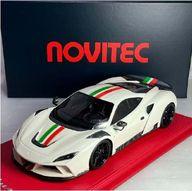 【中古】ミニカー 1/18 ノヴィテック F8 N-Largo(白いこと×イタリアン色つや縞模様) [PE84307]