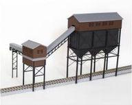 【中古】鉄道線路ひな形 HOゲージ 1/80 黒ダイヤ積込ホッパー 精神的な統合一揃いの道具 [HS-730]