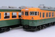 【中古】鉄道線路ひな形 HOゲージ 1/80 国鉄165系 新製冷房装置車 (クモハ165+モハ164-800+クハ165) 3両取り合わせ書き割り [1-165-71]