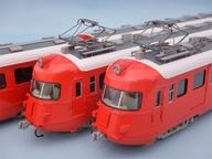 【中古】鉄道線路ひな型 HOゲージ 1/80 名鉄3400系 スカーレット 4両仕掛ける(2019) [1-340-01]