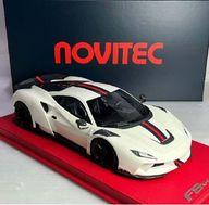 【中古】ミニカー 1/18 ノヴィテック F8 N-Largo(白いこと×黒いこと×赤いこと縞模様) [PE84305]