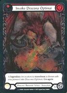 【中古】Flesh and Blood/Δ/Draconic Illusionist/英語版/Uprising UPR006[Δ]：(Cold Foil)Invoke Dracona Optimai // Dracona Optimai