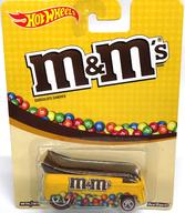 【中古】ミニカー 1/64 VOLKSWAGEN DRAG BUS(黄色×赤銅色) 「Hot Wheels m＆m’s CHOCOLATE CANDIES」 [BDR64]