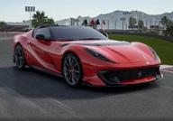 【中古】ミニカー 1/18 Ferrari 812 Competizione A Red Corsa 322 Diamont Matt Grey Corsa Wheels/Horizontal Yellow Stripe 容れもの付 [P18209DV]