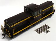 【中古】鉄道線路ひな形 HOゲージ 1/80 ディーゼル行政官庁車 DD13(茶) [475]