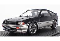 【中古】ミニカー 1/18 Honda BALLADE SPORTS CR-X Si E-AS(黒いこと×しろがね色) [IG1626]