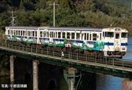 【中古】鉄道線路ひな型 1/150 キハ47-8000形ディーゼル鉄道車両(ロマンシング佐賀ラッピング)書き割りC(4両) [98539]
