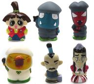 【中古】トレーディングフィギュア 全6種セット 「おじゃる丸 ソフビ指人形 パート4」画像
