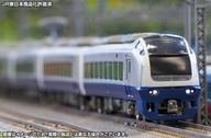 【中古】鉄道線路ひな形 1/150 E653系0番代(生新しいひたち・青碧)基本原理7両取り合わせ書き割り(動力付き添い人) [31852]