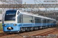 【中古】鉄道線路ひな型 1/150 E653系1000番代(水色) 7両取り合わせ書き割り(動力付き添い人) [50765]