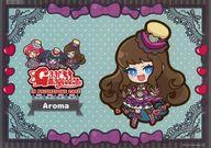 【中古】食器 黒須あろま(ミニキャラ/ドレス) A4ペーパーランチョンマット 「アイドルランドプリパラ 単独カフェシリーズ第3弾 ガァルマゲドン in プリズムストーンカフェ」 フード・スイーツメニュー注文特典画像