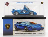 【中古】ミニカー 1/64 ’82 LAMBORGHINI COUNTACH LP 500 S(青碧) 「Hot Wheels」 Red Line Club制限事項 [HGW25]