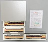 【中古】鉄道線路ひな形 HOゲージ 1/80 国鉄485系 国鉄急行列車色クハ481-100基本原理4両B書き割り(クハ481+モハ484M+モハ485+クハ481) [ES5301]
