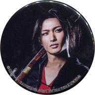 【中古】バッジ・ピンズ(男性) 鷲尾修斗(筧十蔵)/黒背景 缶バッジガチャ 「舞台『BRAVE10』」画像